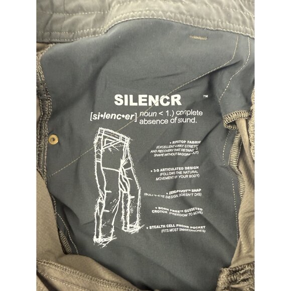 Kuhl Silencr Pants Mens 32X 32 Brown Outdoors Hiking Rip Stop - Picture 5 of 13